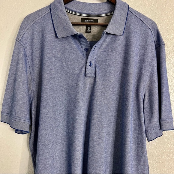 Nordstrom Mens Shop Baby Blue Blue Polo - Picture 3 of 11